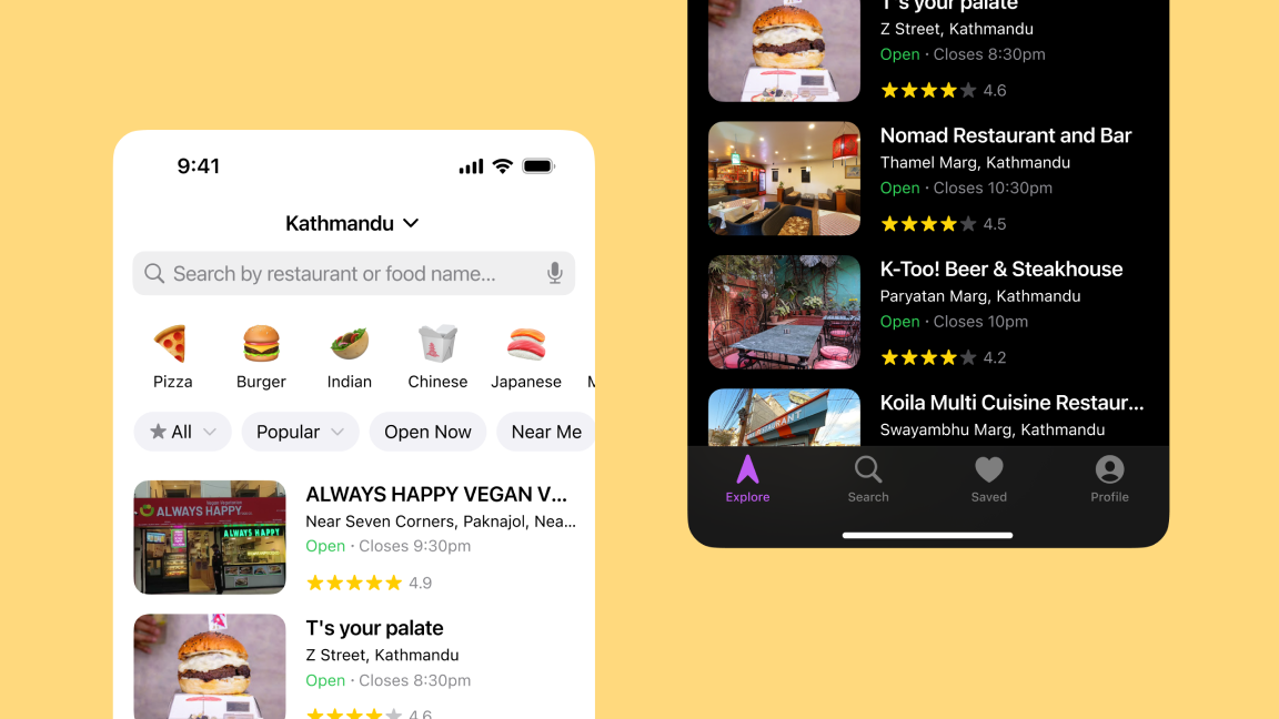 Restaurant Finder App